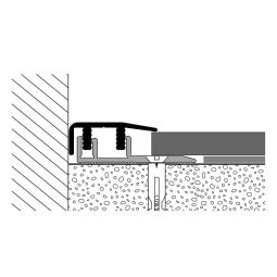 PARKETTFREUND Abschlussprofil PF 577 V Alu eloxiert Silber Schraub- und Clicksystem Übergangsschiene grau verschiedene Varianten, bis 1,8m, für Bodenstärke 4-7,5mm