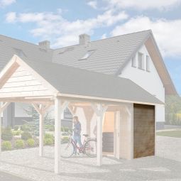 weka Seitenwand Massivholz für Carport Abmessung (BxH) 181x205cm, passend für einen Pfostenzwischenraum