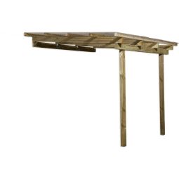 weka Terrassenüberdachung 671 Terrassendach verschiedene Größen, kesseldruckimprägniert, Pfostenstärke 90x90mm, Nadelholz