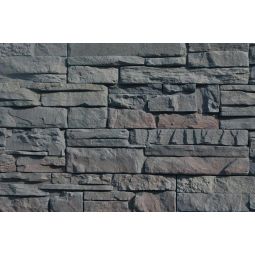 DE RYCK Wandverblender Atlas Steinriemchen ATL54 Anthrazit nuanciert unregelmäßig 2 Steinformate, fugenlose Verlegung möglich