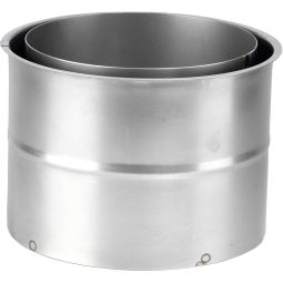 Justus Doppelwandfutter für Kaminofen Sichere Wanddurchführung für Ofenrohre, Rohrstutzen 150 mm