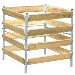 bellissa Komposter 90x90x90cm Maße: 90x90x90cm (LxBxH), Volumen bis 900L