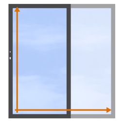 TraumGarten Einzeltor auf Maß Glassichtschutz SYSTEM GLAS KLAR Stabiler Edelstahlrahmen mit Aluminium-Laibung, 8 mm ESG-Glas klar, Breite 60–130 cm, Höhe bis 180 cm, für moderne Grundstücksabgrenzungen