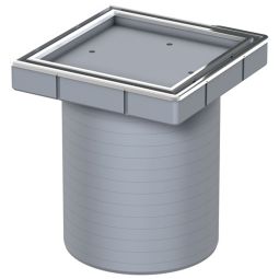 ACO Badablauf Aufsatz 150x150 mm befliesbar Gewebevlies für Dünnbettabdichtung wählbar