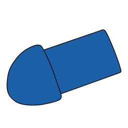BLANKE Fliesenschiene Viertelkreis-Profil Außenecke Aluminium-Optik Silber matt 8mm für exakten Eckabschluss