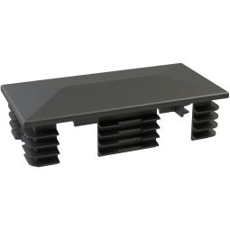 Wellker Pfostenkappe für PAN Aluminiumpfosten Ersatzteil Pfostenkappe, Kunststoff schwarz