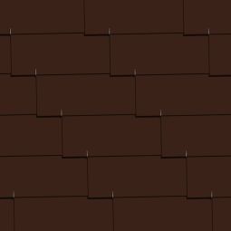 CEDRAL Dach- und Fassadenplatte 60x30 cm glatt, dunkelbraun Rechteckschindel, waagrechte Deckung, 2-Loch