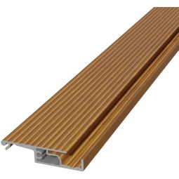 TraumGarten DreamDeck Alu Endprofil Ipé-braun Sauberer Terrassenabschluss mit langlebigem Aluminiumschutz, 13 x 50 mm verschiedene längen