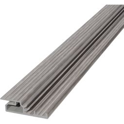 TraumGarten DreamDeck Alu Startprofil Kalkeiche Sauberer Terrassenstart mit heller Holzoptik, 13 x 20 mm, verschiedene Längen