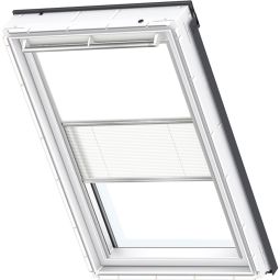 VELUX Verdunkelung Plus DFD Manuell Uni Weiß/Weiß 1025 Kombinierter Verdunkelungs‑ und Lichtregulierungs‑Rolloschutz für VELUX‑Dachfenster
