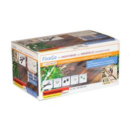 ferax FIXEGO-Dielenbefestigung, Komplett-Set Unsichtbare Dielenbefestigung für ca. 4m², inkl. 200 Schrauben
