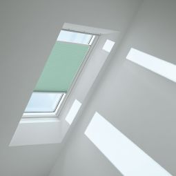 VELUX Plissee Mint 1281 lichtdurchlässig, sorgt für harmonisches Tageslicht, für verschiedene VELUX-Dachfenster geeignet