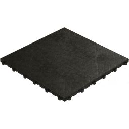 florco Klickfliese Kunststoff floor schwarz 40x40x1,8cm, stabil und robust kombinierbares Klicksystem

