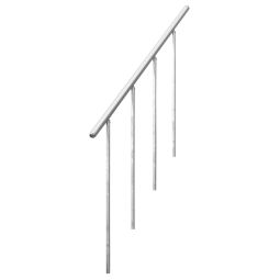 DOLLE Geländer 2 m für Außentreppe Gardentop Aluminiumhandlauf, feuerverzinkte Geländerstäbe, Verwendung als Steiggeländer oder Podestgeländer