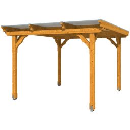 Skan Holz Pavillon Marseille Eiche Hell Holzpavillon 327x350cm, Leimholz