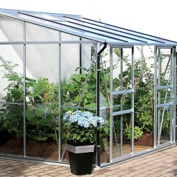 Vitavia Anlehngewächshaus Osiris Tomatenhaus Kombiverglasung Silber Verschiedene Varianten