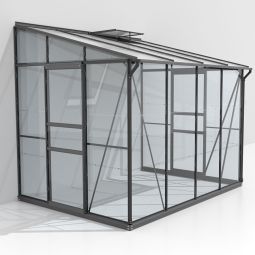 Vitavia Anlehngewächshaus Osiris Tomatenhaus Kombiverglasung Schwarz Verschiedene Varianten