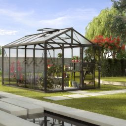 Vitavia Gewächshaus Zeus Tomatenhaus Schwarz Kombiverglasung Verschiedene Varianten