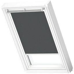 VELUX Verdunkelungsrollo manuell Nature Collection DKY Natur Cave 4904 natürliche Farbe, leichtgängige Bedienung, Führungsschienen im Slimline-Design 

