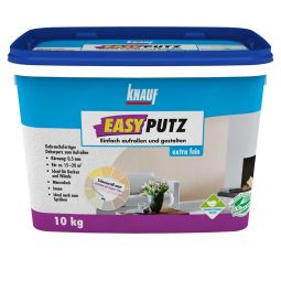 Knauf Streichputz EASYPUTZ Fertigputz 10 kg Eimer, gebrauchtsfertig, Körnung 0,5 mm