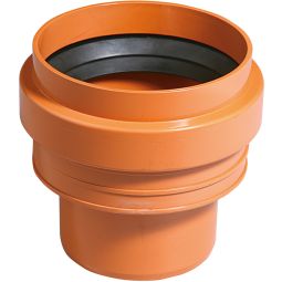 Wellker KG Anschluss Steinzeugrohr an KG DN 200 Anschluss an Steinzeug Spitzende, für KG-System PVC - Coex SN 4