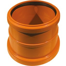 Wellker KG Überschiebmuffe DN 125 zur Verbindung von KG Ende auf KG Ende, für KG-System PVC - Coex SN 4