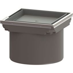 KESSEL Bodenablauf Aufsatzstück befliesbar Edelstahlrahmen befliesbare Abdeckung aus Edelstahl