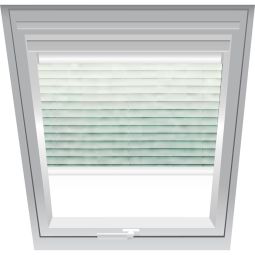 Roto Jalousette Silber 1-J06 lichtdurchlässig, Bedienung manuell oder elektrisch, für verschiedene Fenstergrößen konfigurierbar
