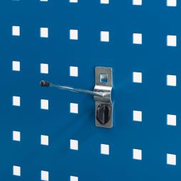 Wellker Werkzeug Haltestift für Perfo-Lochwand Grundplatte 20x60 mm, verzinkt, verschiedene Längen