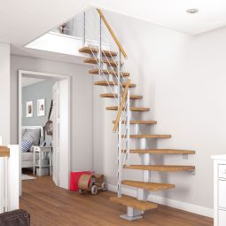 DOLLE Mittelholmtreppe Frankfurt, inkl. einseitigem Designgeländer Stellen Sie Ihre Treppe selbst zusammen
