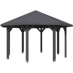 Skan Holz Pavillon Nice Schiefergrau Holzpavillon verschiedene Größen, Leimholz