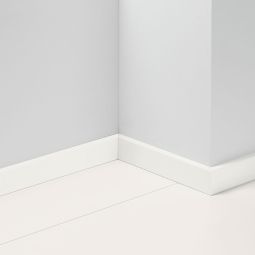Parador Sockelleiste Uni Weiß Wasserfest D001 Fußleisten 2200 mm, Form: SL 5