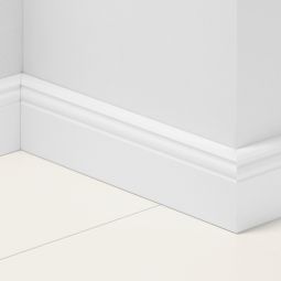 Parador Sockelleiste D001 Fußleisten Uni Weiß (RAL 9010) Länge 2200/2570 mm, verschiedene Formen