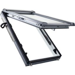 Roto Dachfenster Designo R88C K200 Comfort Verglasung Kunststoff Fenster 2-fach Sicherheits- und Wärmedämmverglasung, Schallschutzklasse 2, Klapp-Schwingfenster
