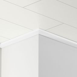 Parador Deckenleiste 3 Dekor Weiss Hochglanz Hochglänzende Leiste für edle und moderne Deckenabschlüsse, 2200x34x12 mm