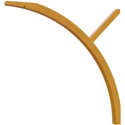 Skan Holz Einfahrtsbogen Eiche Hell für Carports Stärke 11,5x12cm, inkl. Montagematerial