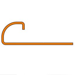 Schlüter-RONDEC E Viertelkreisprofil Edelstahl 4,5mm Länge 2,5m, gerundetes Abschlussprofil für Wand- und Bodenbereiche