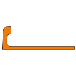 Schlüter-JOLLY AC PG Abschlussprofil Aluminium Pastellgrau 4,5mm Länge 2,5m, pulverbeschichtet, geeignet für dekorative Wandaußenecken