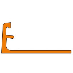 Schlüter-JOLLY AC BW Abschlussprofil Aluminium Brillantweiß 12,5mm Länge 2,5m, pulverbeschichtet, mit Fugensteg, geeignet für dekorative Wandaußenecken