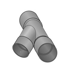 Drainagerohr Schrägstück 45° Drainage für FF-Drän