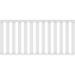 TraumGarten Gartenzaun LONGLIFE CLEO Kunststoffzaun weiß hochwertiger Fenster-Kunststoff, 180x85 cm
