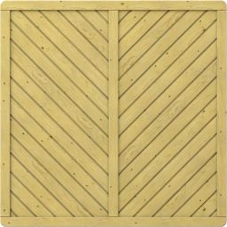 TraumGarten Sichtschutzzaun GADA Holz Sichtschutz Lamellenzaun massives, kleinastiges Fichtenholz (kdi), hohe Stabilität, verschiedene Größen