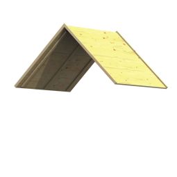 WINNETOO Holzdach Massives Dach aus Holz für Spieltürme, 142x122x71 cm, vormontiert im Bausatz