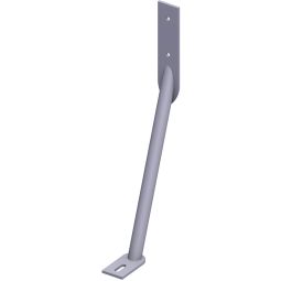 TraumGarten Sichtschutzzaun Sturmanker KYRILL zur Stabilisierung bei Windlasten und mechanischen Belastungen, Metall, 65x6x25 cm