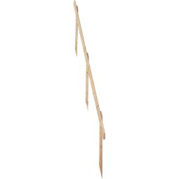 Minka zweites Geländer Softline für Wangentreppe Softline, aus naturbelassenem Massiv-Fichtenholz