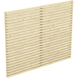 Skan Holz Seitenwand für Carport Spessart naturbelassen Abmessung (BxH) 230x160cm, Leimholz, Rhombus-Profil
