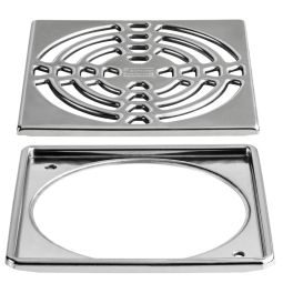Schlüter-KERDI DRAIN R Abdeckrost 15x15cm Renovierungsrost für bereits bestehende Bodenabläufe