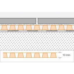 Schlüter-DITRA DRAIN 8 Entkopplungsmatte 12,5m Rolle Rolle 1m breit, Entkopplung und Verbunddrainage für den Außenbereich