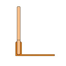 Schlüter-SHOWERPROFILE SPS 50 Gefällekeil V4A Edelstahl gebürstet geeignet für Fliesenstärken von 6-9mm, bildet optimal das Gefälle für ebenerdige Duschen aus