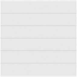 TraumGarten Sichtschutzzaun SYSTEM ALU XL Zaunfeld-Set weiß Sichtschutz Steckzaun Lamellenzaun Maße: Höhe: 184 cm, Breite: 178 cm, Stärke: 2 cm